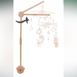 HI BABY MONMENT | Wooden Baby Mobile Arm / Holder, 28-33 inches tall